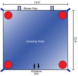 Fun house Floor Plan & 3D Image | Jumping Castle Hire