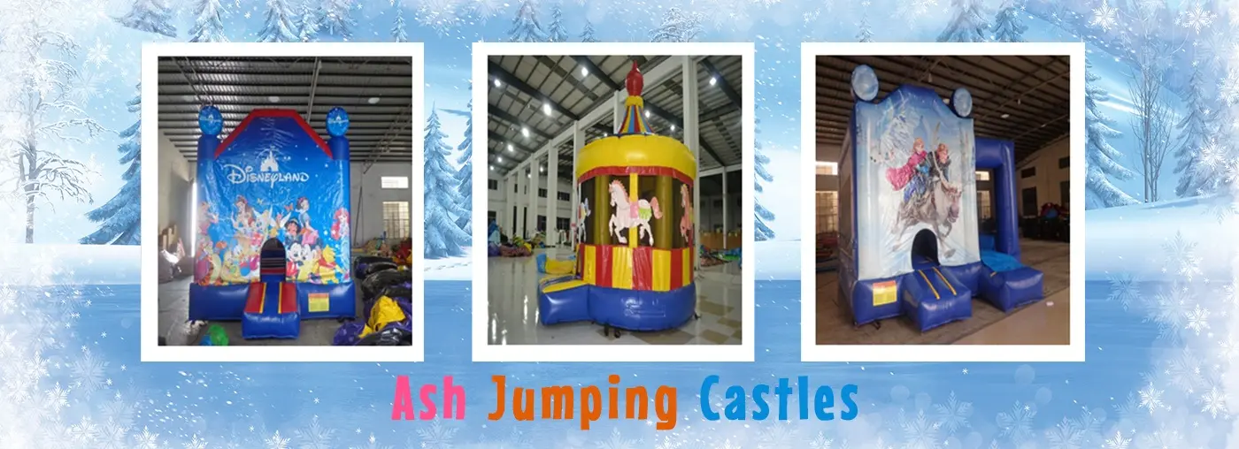 Ash Jumping Castles Sydney - Disneyland, Carousel and Princess inflatable castles for hire
