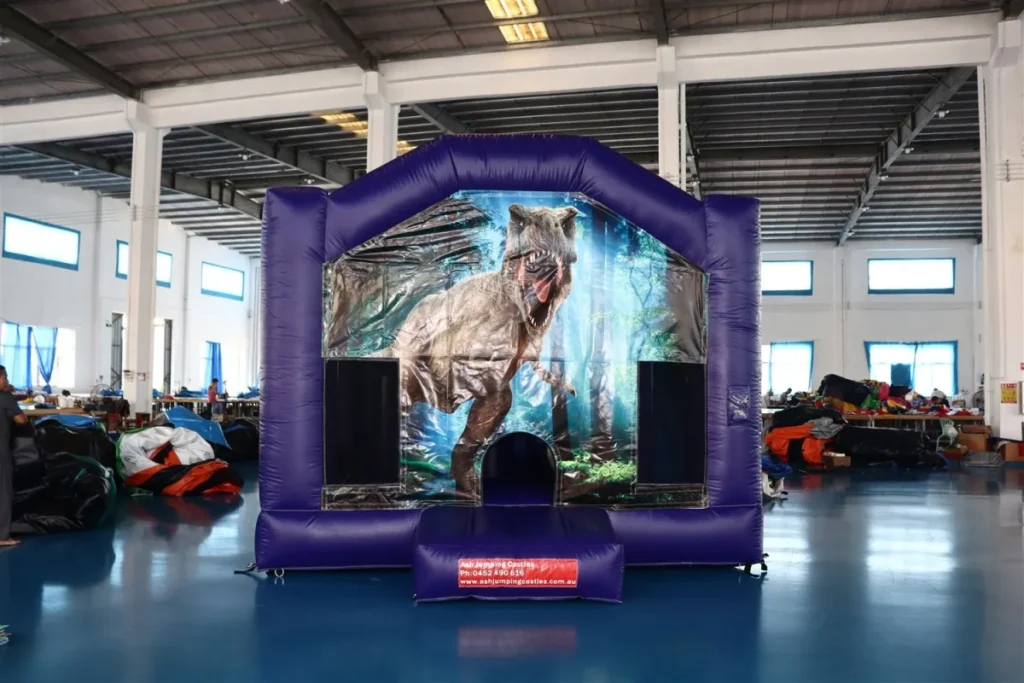 Jurassic dinosaur themed jumping castle, available for hire in Rouse Hill